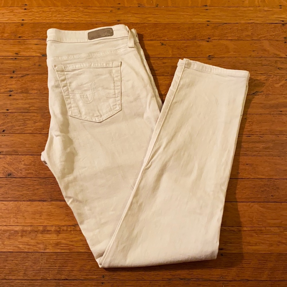 AG Stevie Ankle: Slim Straight Jeans